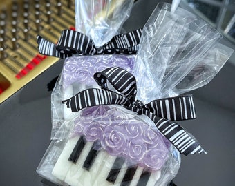 Rose Jam Handmade Soaps | Gifts for Music Lovers | Piano shaped Soap Bar | Unique Gifts | Bathtime | Favors | Natural Skincare | Luxurious