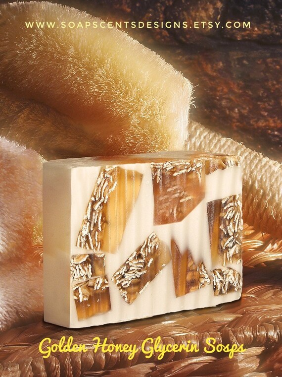 Honey Almond Orange Soap Bars with Colloidal Oats and Goat's Milk | Handmade | Oatmeal Soap for Sensitive Skin | Gentle Soap | All natural