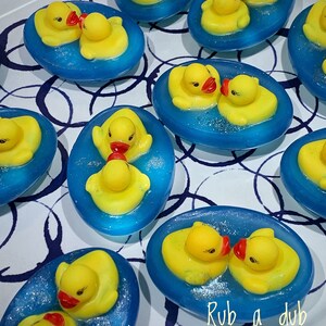 Rub a Duck Dub Soaps Rubber Ducky Novelty Soaps Party Favors Handmade All Natural Rubba Duck Soap Rubber Duck Soaps Etsy gifts image 3