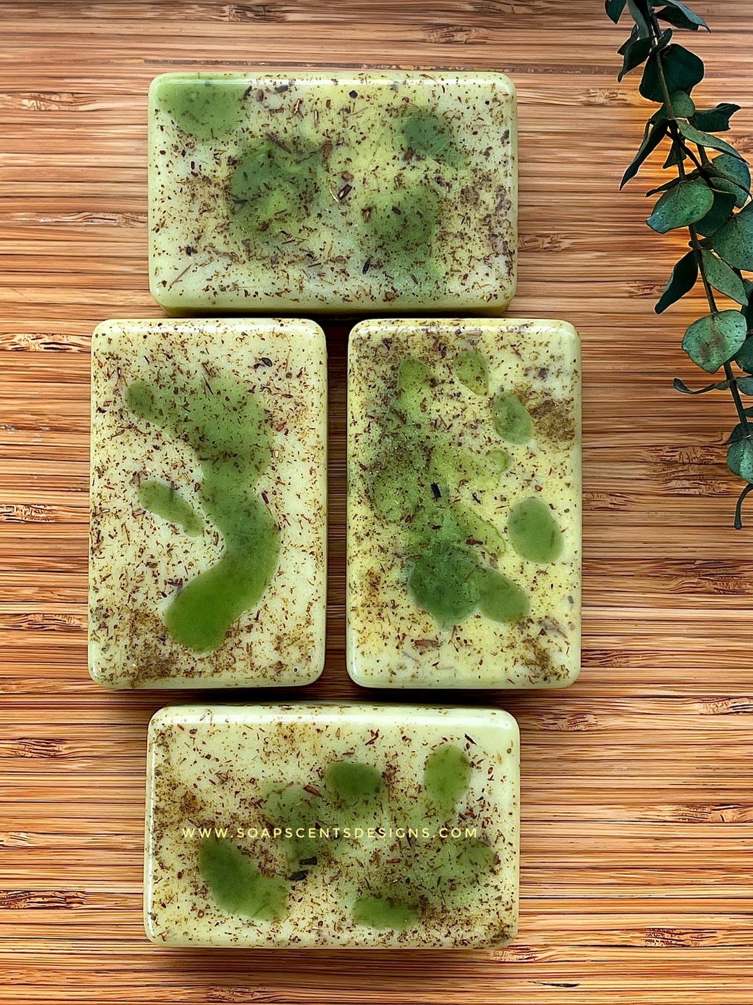 Eucalyptus Handmade Glycerin Soap Bar | Large Homeopathic All Natural ...