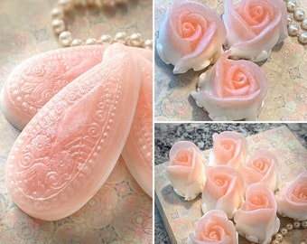 Rose Garden | Victorian Rose | Teardrop soaps | Handmade | Gifts for her | Favors | Handmade gift | All-natural | Glycerin soaps | Vintage