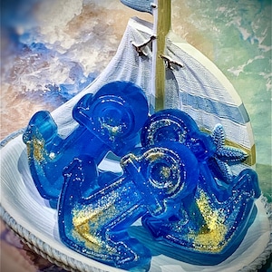 Anker Glycerin Seife | Handarbeit | Seife | Maritime Seife | Strandseife | Bio | Brautjungfer Geschenke | Gastgeschenke | Einzigartige Geschenke | Anker