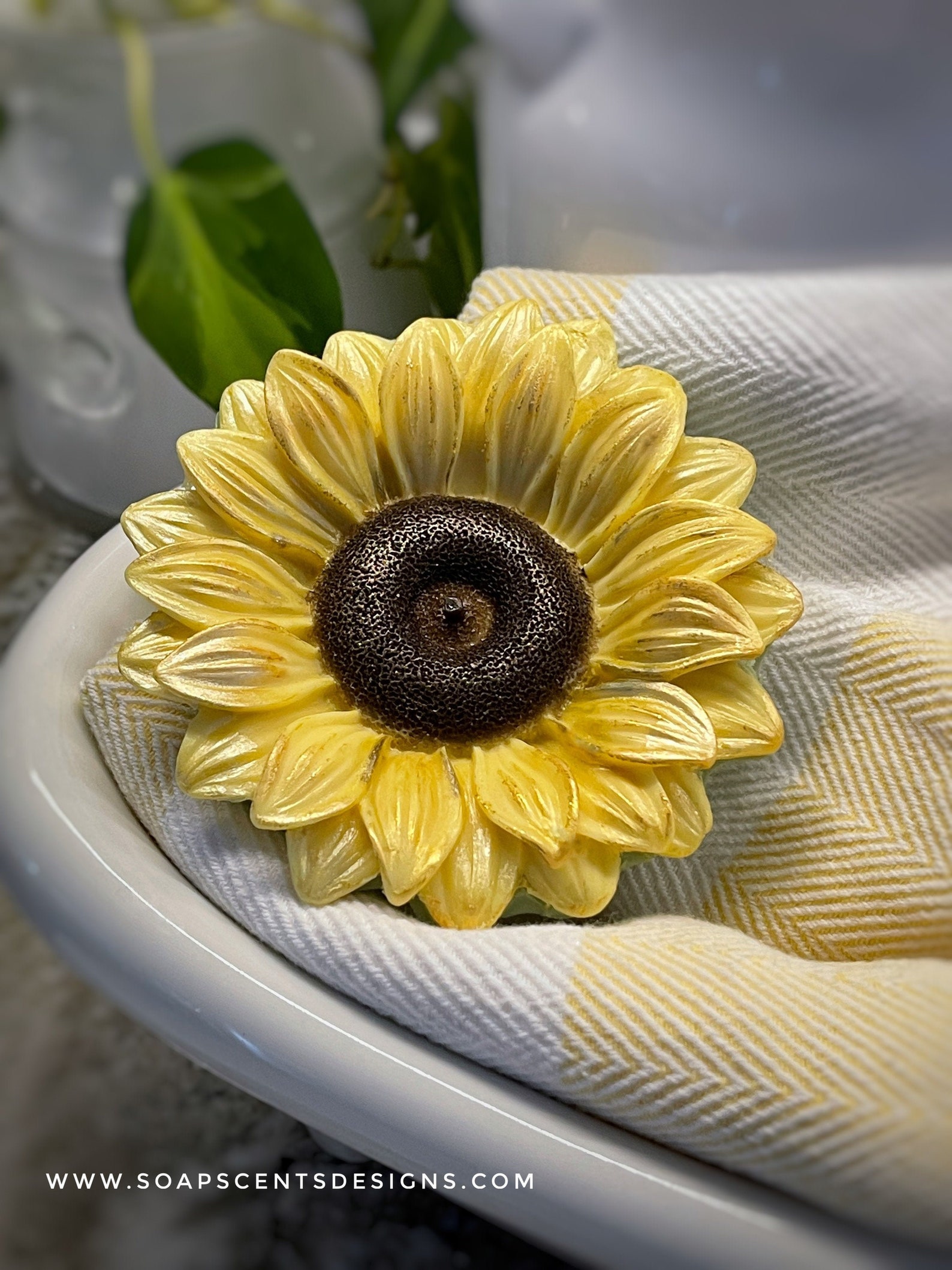 Sunflower Soap Handmade Soaps Flower Soap Garden Theme Etsy