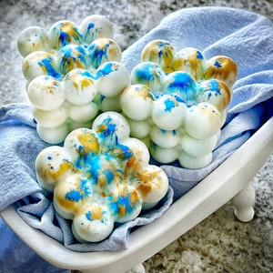 Ocean Splash Soap Bar | Handmade Glycerin Soap Bar | Massage Bar Soap | Housewarming Gift | Unique Gift | Luxurious | Nautical Holiday Gifts