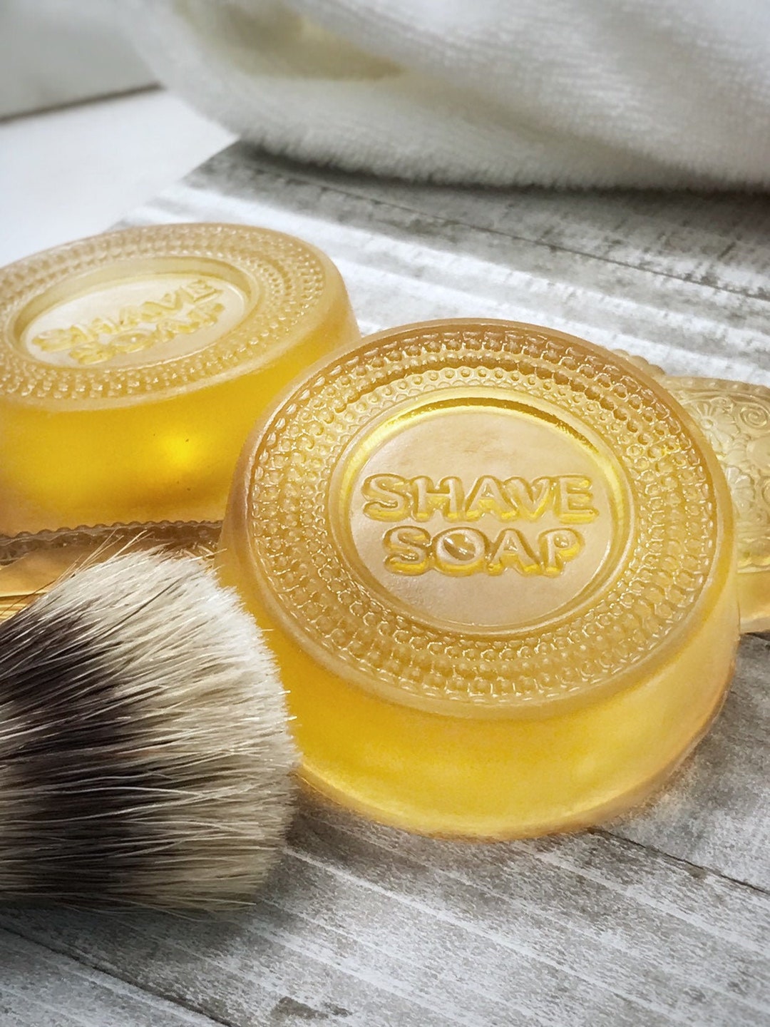 Honey and Ale Glycerin Soaps Shaving Soaps Handmade Allnatural Gifts for Him Sensitive Skin