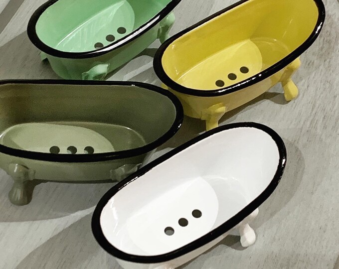 Vintage Clawfoot Bathtub Soap Dish Farmhouse Soap Dish Etsy