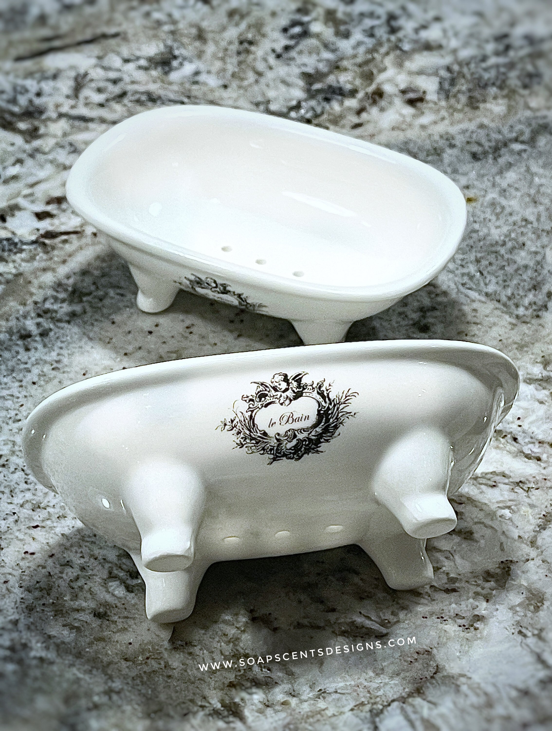 Vintage Ceramic Bathtub Soap Holder with Drainage Soap Dish Etsy