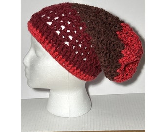 Crochet Slouch Beanie Handmade