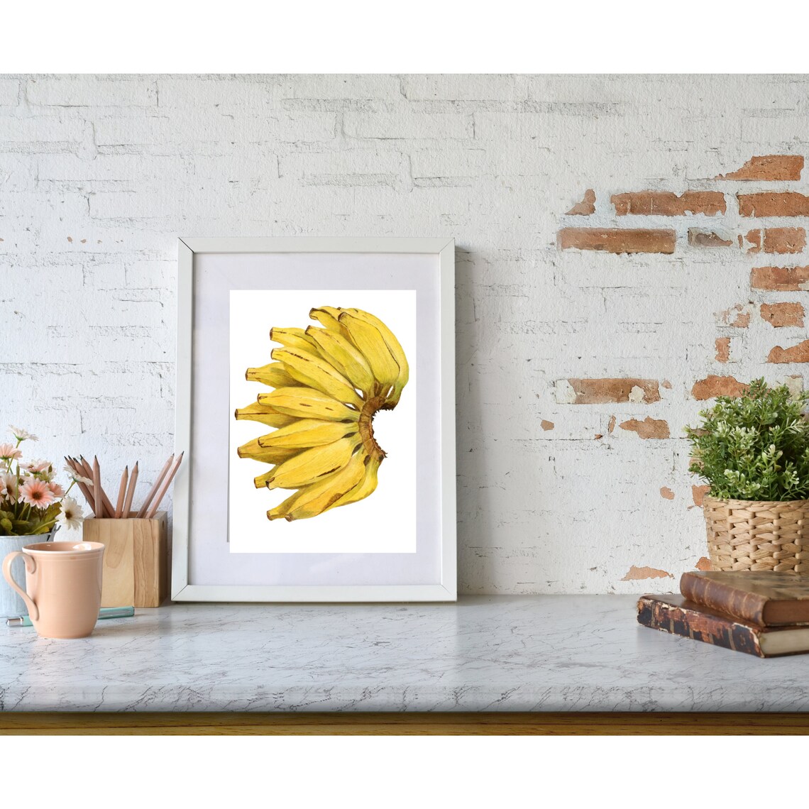 Banana Wall Art Instant Download Etsy