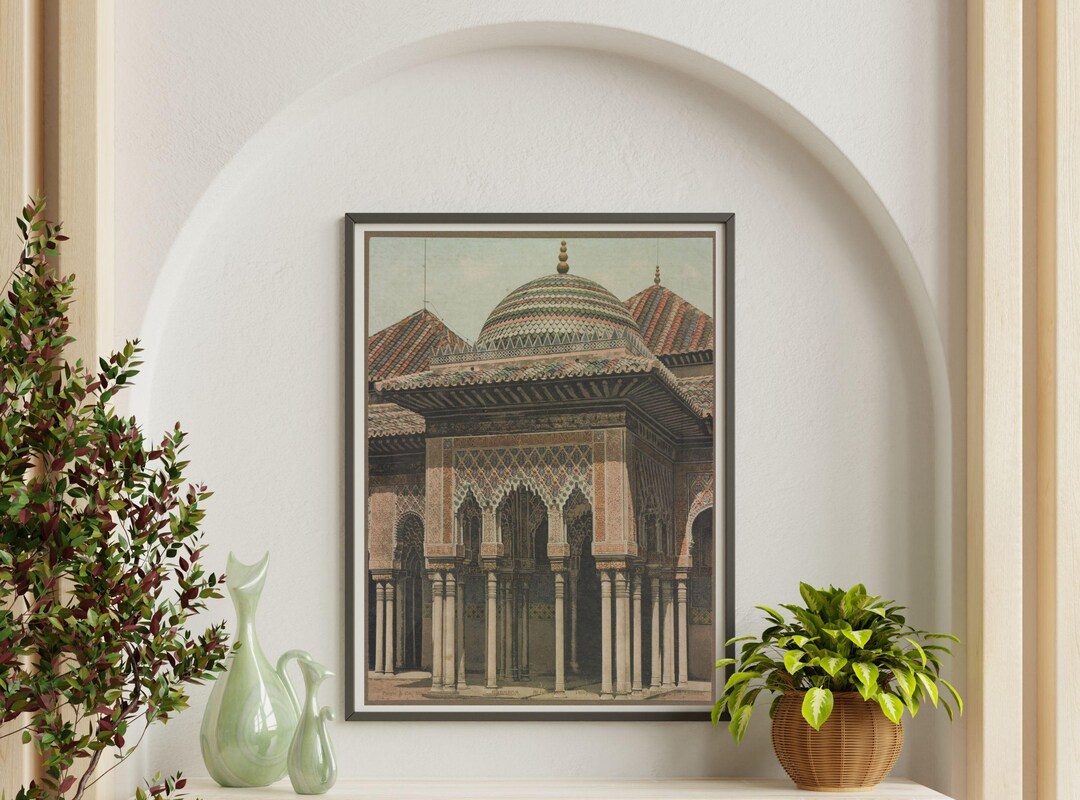 Alhambra Palace Wall Art | Moorish Architecture Poster | Moorish Art