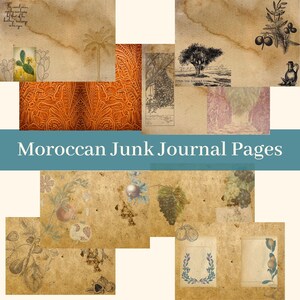 Diario di spazzatura marocchina / PDF stampabile / Pagine del diario di spazzatura marocchina / Diario di spazzatura di frutta mediterranea