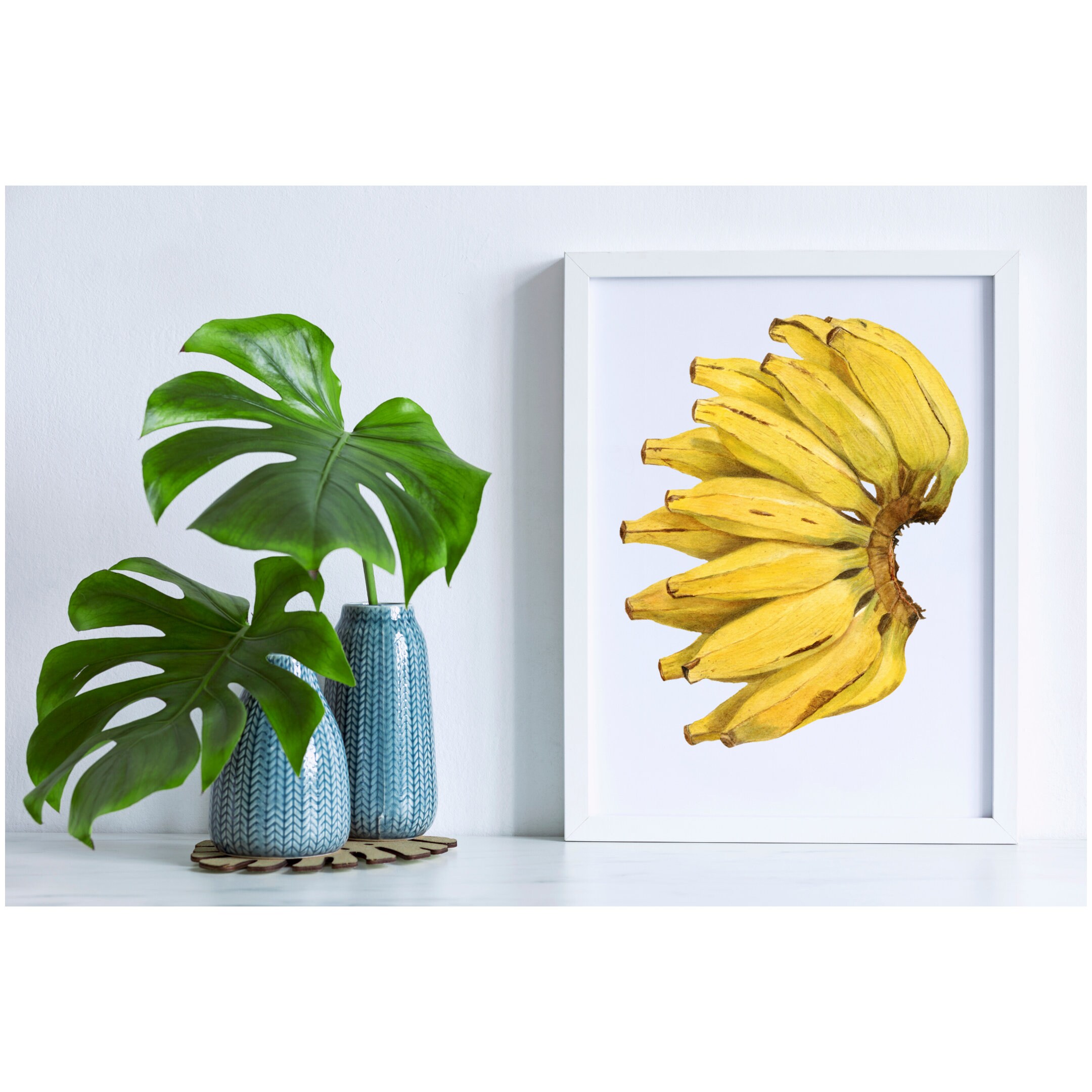 Banana Wall Art Instant Download Etsy