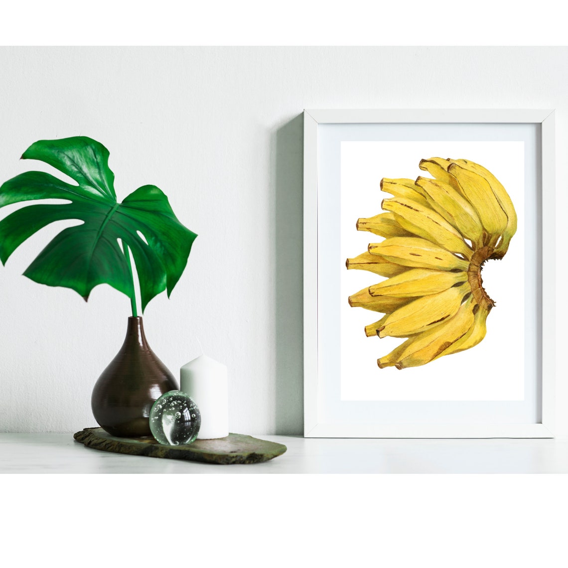 Banana Wall Art Instant Download Etsy