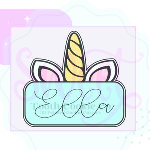 Unicorn Cookie Cutter. Cute Unicorn Cookie Cutter. Unicorn Plaque Cookie Cutter. Birthday Unicorn Cookie Cutter. Princess Cookie Cutter.