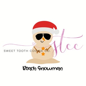 Tropical Christmas Cookie Cutter. Snowman Cookie Cutter. Santa Hat. Christmas in July Cookie Cutter. Fondant Tool