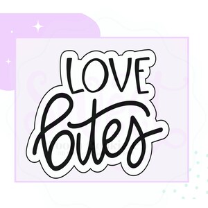 Love Bites Cookie Cutter. Shark Cookie Cutter. Shark Head Cookie Cutter