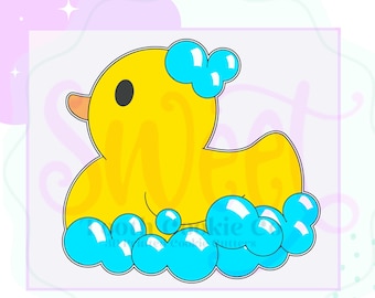 Bath Time Duck Cookie Cutter. Chubby Duck Cookie Cutter. Big Yellow Duck Cookie Cutter. Bath Cookie Cutters. Duck Cookie Cutter.Fondant Tool