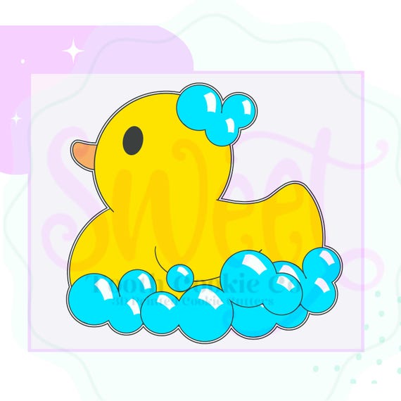 Bath Time Duck Cookie Cutter. Chubby Duck Cookie Cutter. Big Yellow Duck Cookie Cutter. Bath Cookie Cutters. Duck Cookie Cutter.Fondant Tool