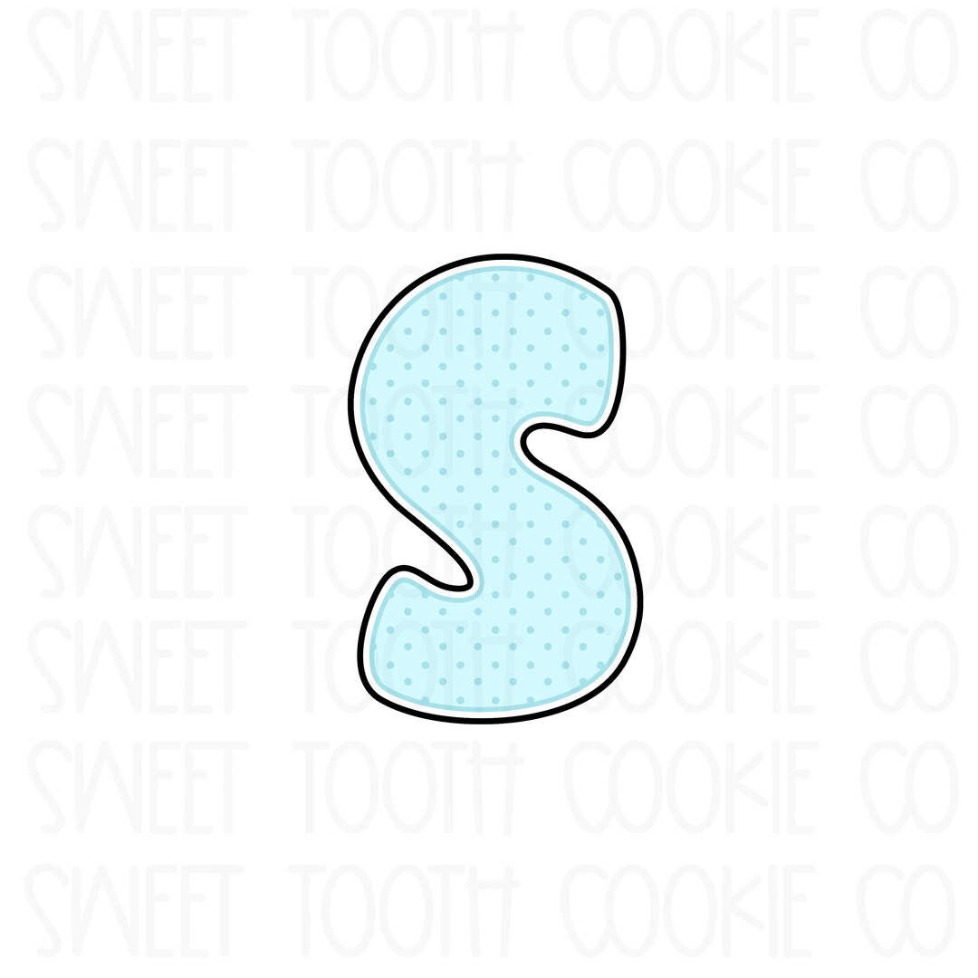 Letter S Cookie Cutter. Alphabet Cookie Cutter. Fondant Etsy