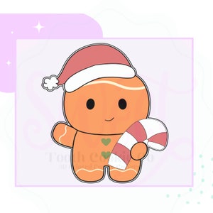 Gingerbread Cookie Cutter. Candy Cane Cookie Cutter. Santa Hat Cookie Cutter. Winter Cookie Cutter. Christmas Cookie Cutter. Fondant Cutter.