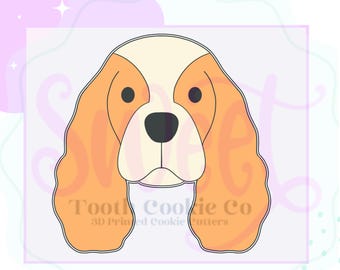 Cocker Spaniel Dog Cookie Cutter. Cocker Spaniel Puppy Cookie Cutter. Cocker Spaniel Head Cookie Cutter. Dog Cookie Cutter.