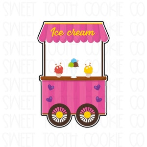 Food Cart Cookie Cutter. Lemonade Stand Cookie Cutter. Treat Cart Cookie Cutter. Fondant Cutter. Clay Cutter.