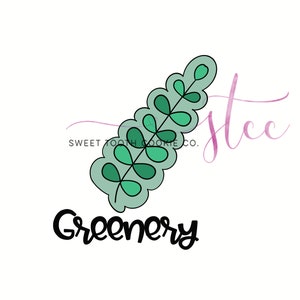 Leaf Cookie Cutter.  Leaf  Cookie Cutter. Palm Leaf Cookie Cutter. Greenery Cookie Cutter. Fondant Tool.