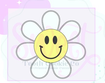 Hippie Flower Cookie Cutter. Daisy Flower Cookie Cutter. Retro Flower Cookie Cutter. Wildflower Cookie Cutter. Groovy Cookie Cutter.