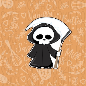 Grim Reaper Cookie Cutter. Reaper Cookie Cutter. Grim Reaper Cookie Cutter. Angel Of Death Cookie Cutter. Fondant Tool. Clay Cutter.