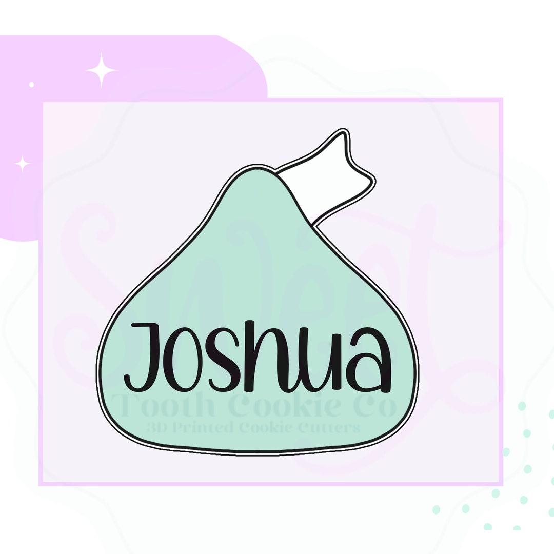 Chocolate Kiss Cookie Cutter. Candy Kiss Cookie Cutter. Wrapped Candy