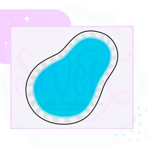 Pool Cookie Cutter. Swimming Pool Cookie Cutter. Summer Cookie Cutter. Summer Time Cookie Cutter. Fondant Cutter. Clay Cutter.
