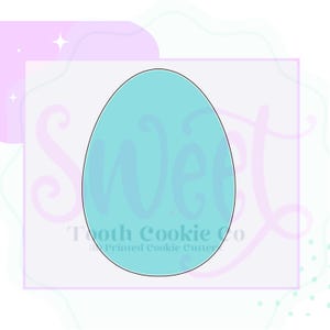Easter Egg Cookie Cutter. Egg Cookie Cutter. Egg 3D Printed Cookie Cutter. Easter Plaque Cookie Cutter. Easter Cookie Cutter. Fondant Cutter