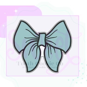 Girly Bow Cookie Cutter. Ribbon Cookie Cutter. Hair Bow Cookie Cutter. Cheer Bow Cookie Cutter. Baby Shower Cookie Cutter. Fondant Cutter