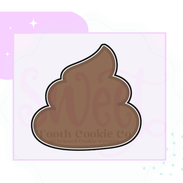 Poop Cookie Cutter. Love Stinks Cookie Cutter. Valentines Day Cookie Cutter. Fondant Tool. Clay Cookie Cutter.