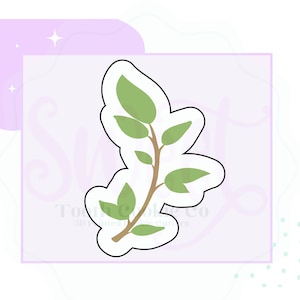 Leaf Flourish Cookie Cutter. Leaf Cookie Cutter. Branch Cookie Cutter. Greenery Cookie Cutter. Fondant Cutter. Clay Cutter
