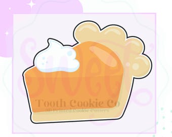 Pumpkin Pie Slice Cookie Cutter. Pie Cookie Cutter. Fall Pie Cookie Cutter. Pie Slice Cookie Cutter. Thanksgiving Cookie Cutter.