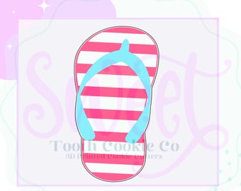 Flip Flop Cookie Cutter. Thong Sandle Cookie Cutter. Sandles Cookie Cutter. Shoes Cookie Cutter. Beach Cookie Cutter. Summer Cookie Cutter.