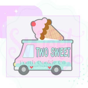 Ice Cream Truck Cookie Cutter. Food Truck Cookie Cutter. Ice Cream Cookie Cutter. Ice Cream Cone Cookie Cutter. Fondant Cutter. Clay Cutter.
