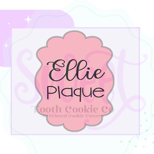 Wavy Plaque Cookie Cutter. Ellie Plaque Cookie Cutter. Wavy Plaque Cookie Cutter. Basic Shape Cookie Cutter. Fondant Cutter.