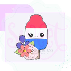 Red White And Blue Popsicle Cookie Cutter. Popsicle Cookie Cutter. Ice Cream Cookie Cutter. Summer Cookie Cutter. Fondant Tool. Clay Cutter.
