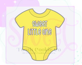 Short Sleeve Onesie Cookie Cutter. Baby Onesie Cookie Cutter. Onesie Cookie Cutter.  Baby One Piece Shirt Cookie Cutter. Baby Shower Cookie