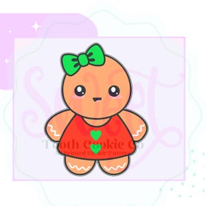 Gingerbread Girl Cookie Cutter. Girly Gingerbread Cookie Cutter. Gingerbread Cookie Cutter. Christmas Cookie Cutter. Winter Cookie Cutter