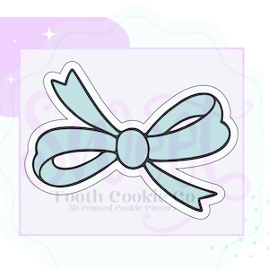 Girly Bow Cookie Cutter. Ribbon Cookie Cutter. Hair Bow Cookie Cutter. Cheer Bow Cookie Cutter. Baby Shower Cookie Cutter. Fondant Cutter