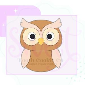 Owl Cookie Cutter. Woodland Animal Cookie Cutter. Forest Friends Cookie Cutter. Animal Cookie Cutter. Bird Cookie Cutter. Fondant Cutter