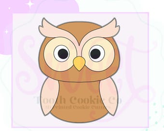 Owl Cookie Cutter. Woodland Animal Cookie Cutter. Forest Friends Cookie Cutter. Animal Cookie Cutter. Bird Cookie Cutter. Fondant Cutter