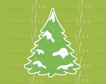 Christmas Tree Cookie Cutter. Christmas Cookie Cutter. Pine Tree Cookie Cutter. Fondant Tool