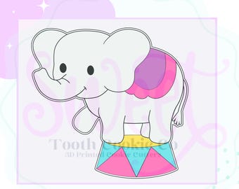 Circus Elephant Cookie Cutter. Elephant Cookie Cutter. Circus Animal Cookie Cutter. Circus Cookie Cutter. Carnival Cookie Cutter