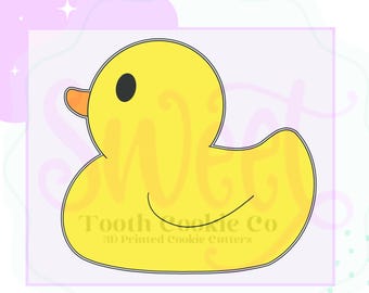 Bath Time Duck Cookie Cutter. Chubby Duck Cookie Cutter. Big Yellow Duck Cookie Cutter. Bath Cookie Cutters. Fondant Tool