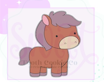 Horse Cookie Cutter. Horse Cutter. Pony Cookie Cutter. Animal Cookie Cutter. Farm Cookie Cutter. Farm Animal Cookie Cutter. Fondant Cutter.