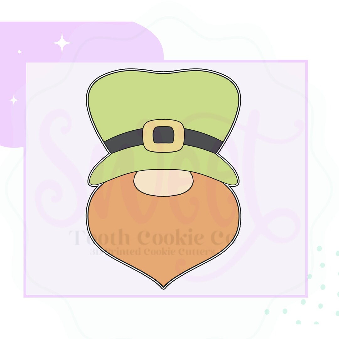 Leprechaun Cookie Cutter. St Patrick Cookie Cutter. Leprechaun Hat